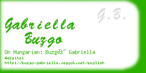 gabriella buzgo business card